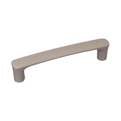 Poignée de meuble carrée Narava finition nickel brossé mat