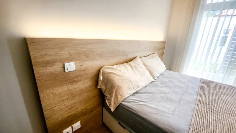 Chambre — Appartement en résidence — aménagement complet